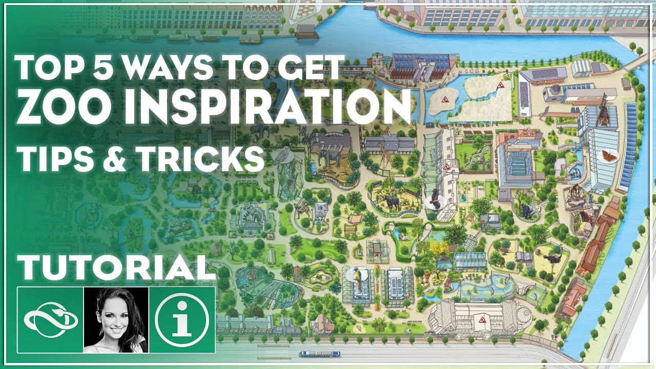 ▶ TOP 5 Ways to Get Zoo, Entrance and Habitat Inspiration | Planet Zoo Tutorial