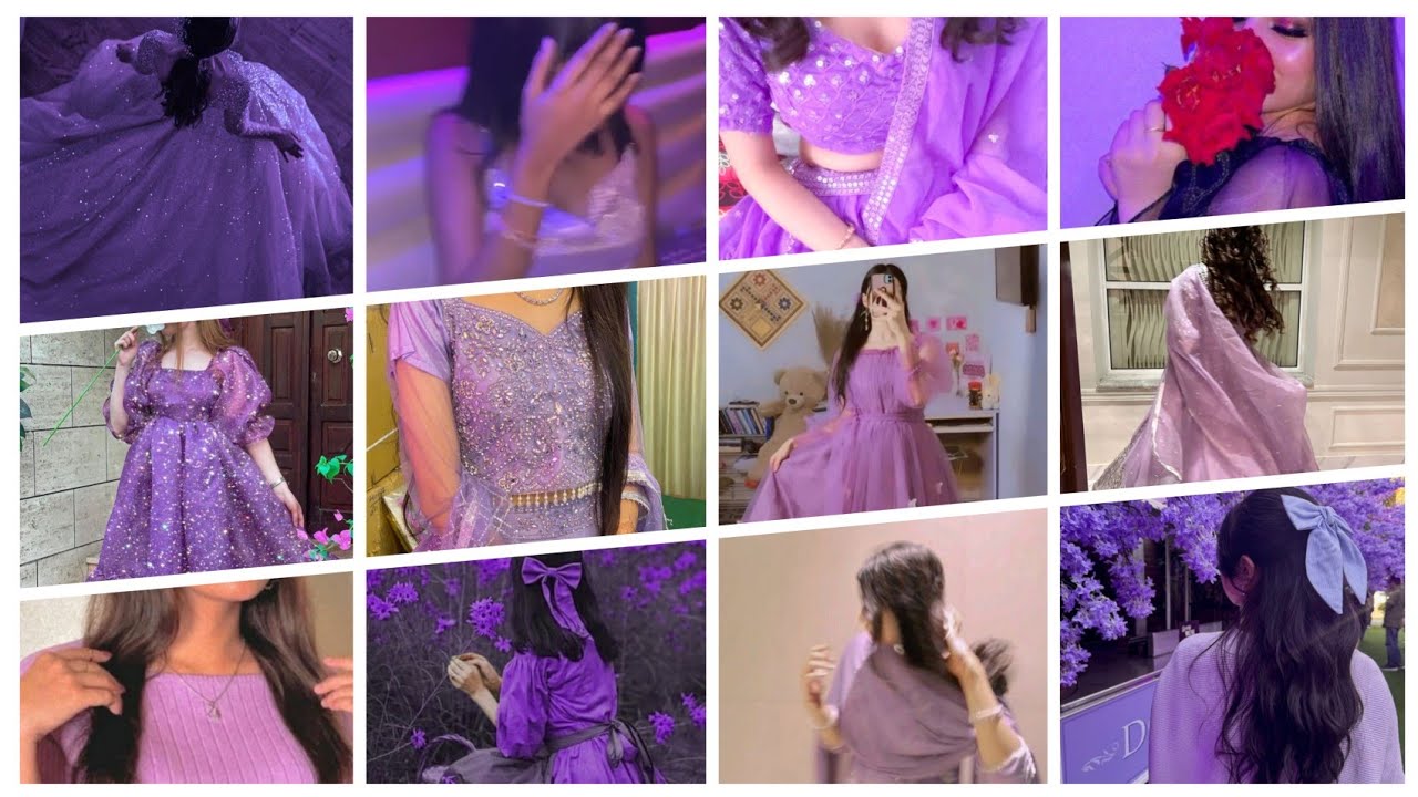 💜 New Purple Dress DP Ideas | Purple Girl Aesthetic DP Collection