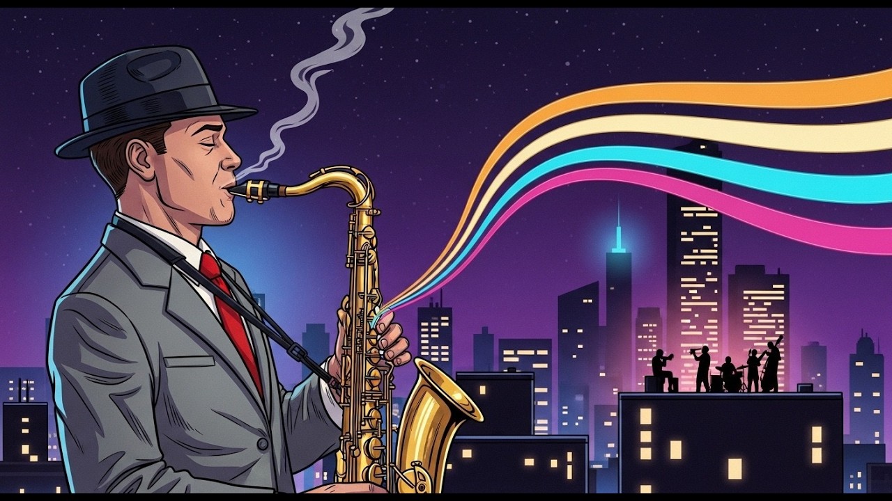 🌙 Moonlit Desk Sessions – Calm Jazz for Focus