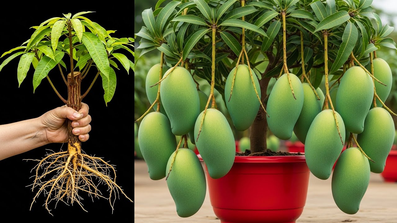 🥭 How to Grow Mango from Fruits & Cutting Quickly and Easily