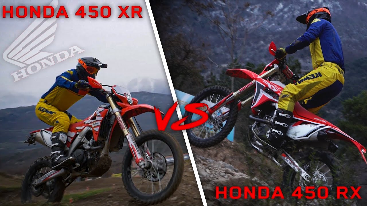 Match ENDURO : HONDA 450 CRF XR vs HONDA 450 CRF RX