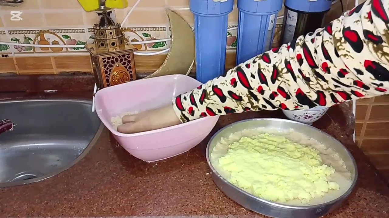 صنيه كنافه بكريمه الكاستر تحفه بجد اللهم بارك 🥰👍،👍🥰