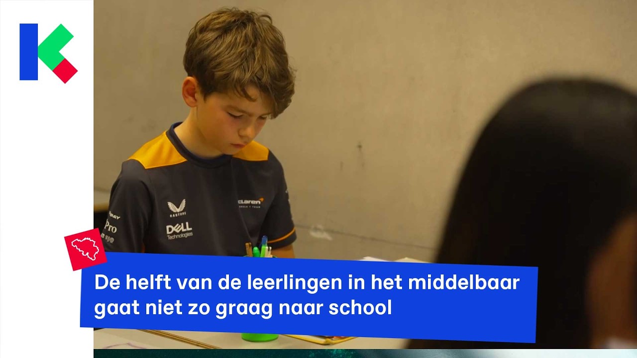De helft van de leerlingen in het middelbaar gaat niet zo graag naar school