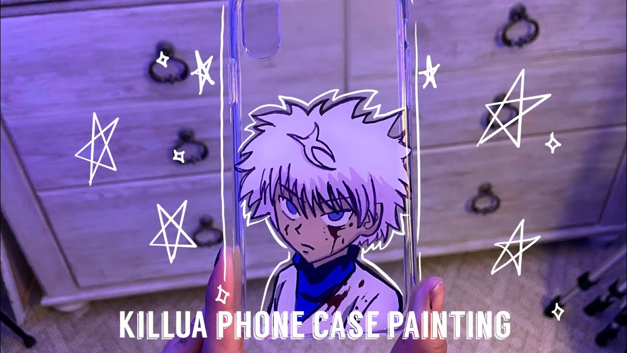How to paint a anime phone case tutorial