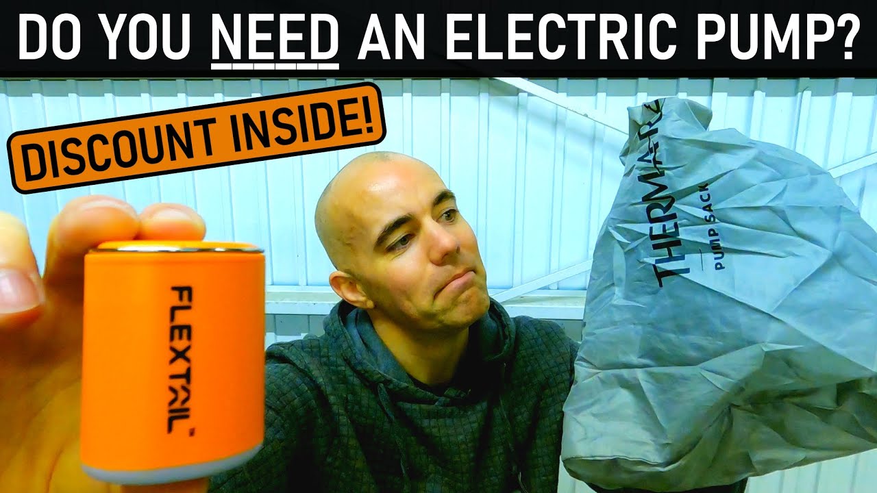 Pump sack vs electric pump to inflate your sleep mat | Flextail Tiny Pump 2X wild camp review