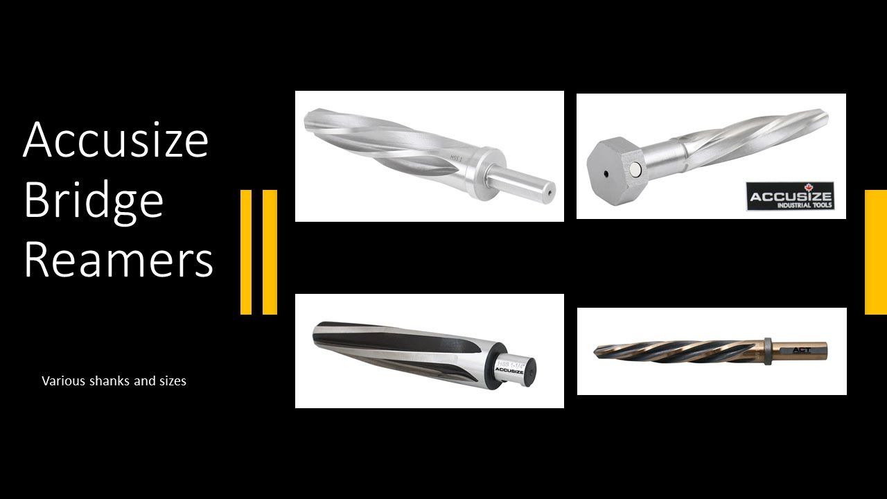 Accusize Bridge/Construction Aligning Reamers