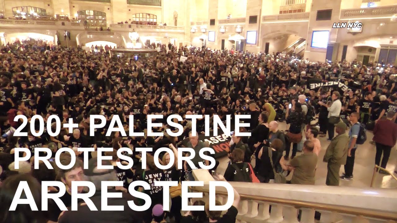 200 Pro-Palestine Protestors Arrested / Grand Central Terminal NYC 10.27.23