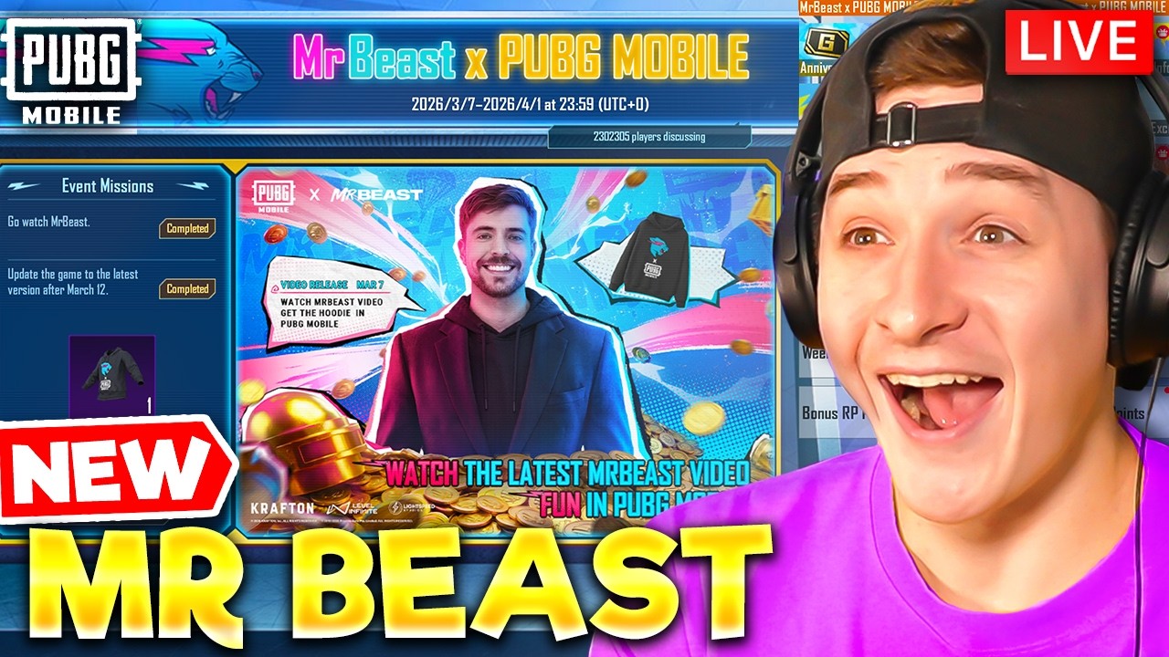 CONQUEROR RANK PUSH & MR BEAST EVENT IN PUBG MOBILE