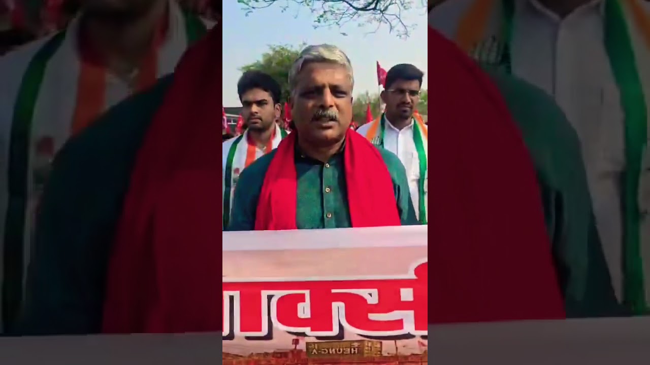 Farmers march against BJP. #cpim #farmers #mnrega #palghar