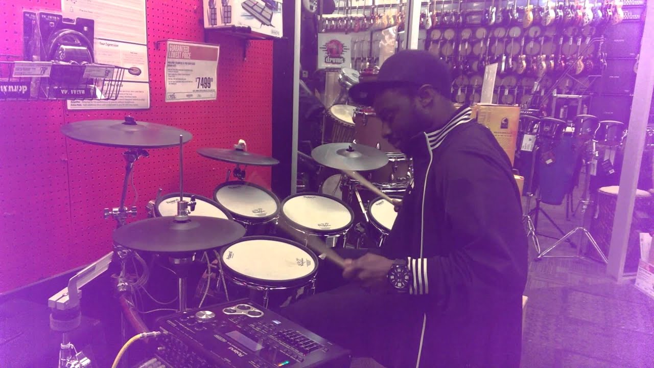 MR LPD MAKING A TIGHT BEAT ON ELECTRIC DRUMS