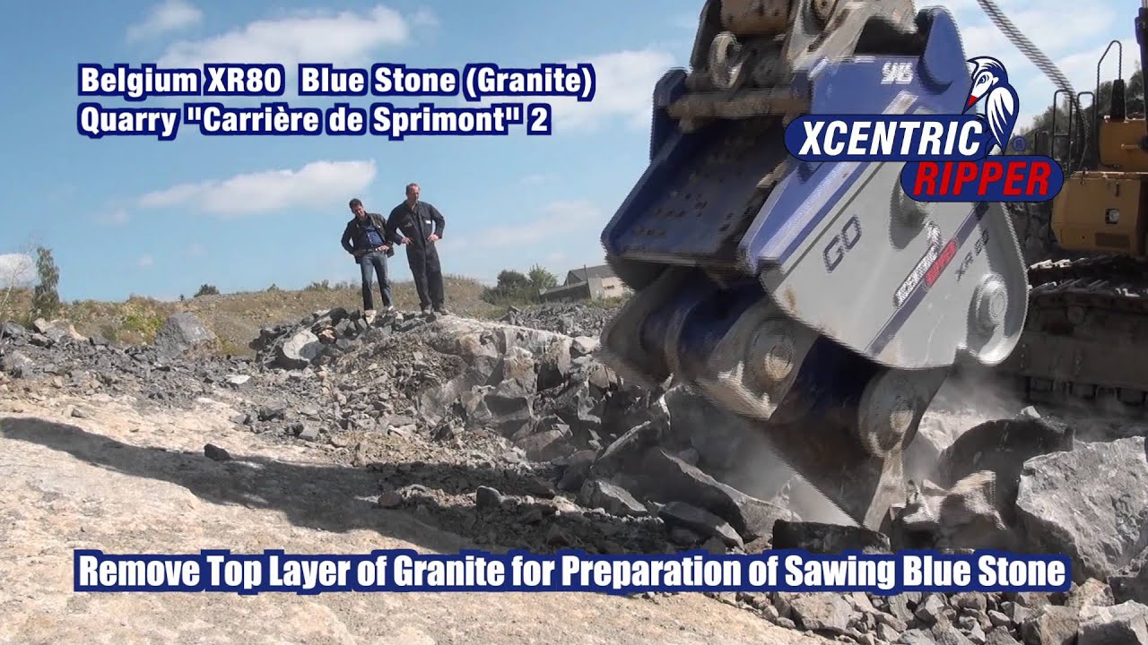 Belgium XR80 Blue Stone (Granite) quarry 
