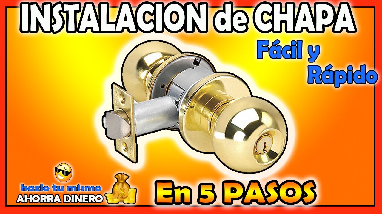 🚪 Como CAMBIAR una CHAPA o CERRADURA de BAÑO en Puerta de Madera o de Tambor | FACIL Y RAPIDO