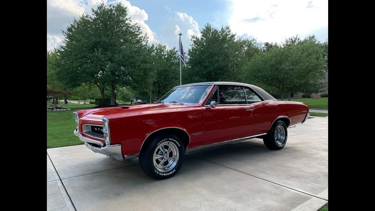 1966 Pontiac GTO -  Tri-Power - Electric Cutouts - For sale at www.bluelineclassics.com