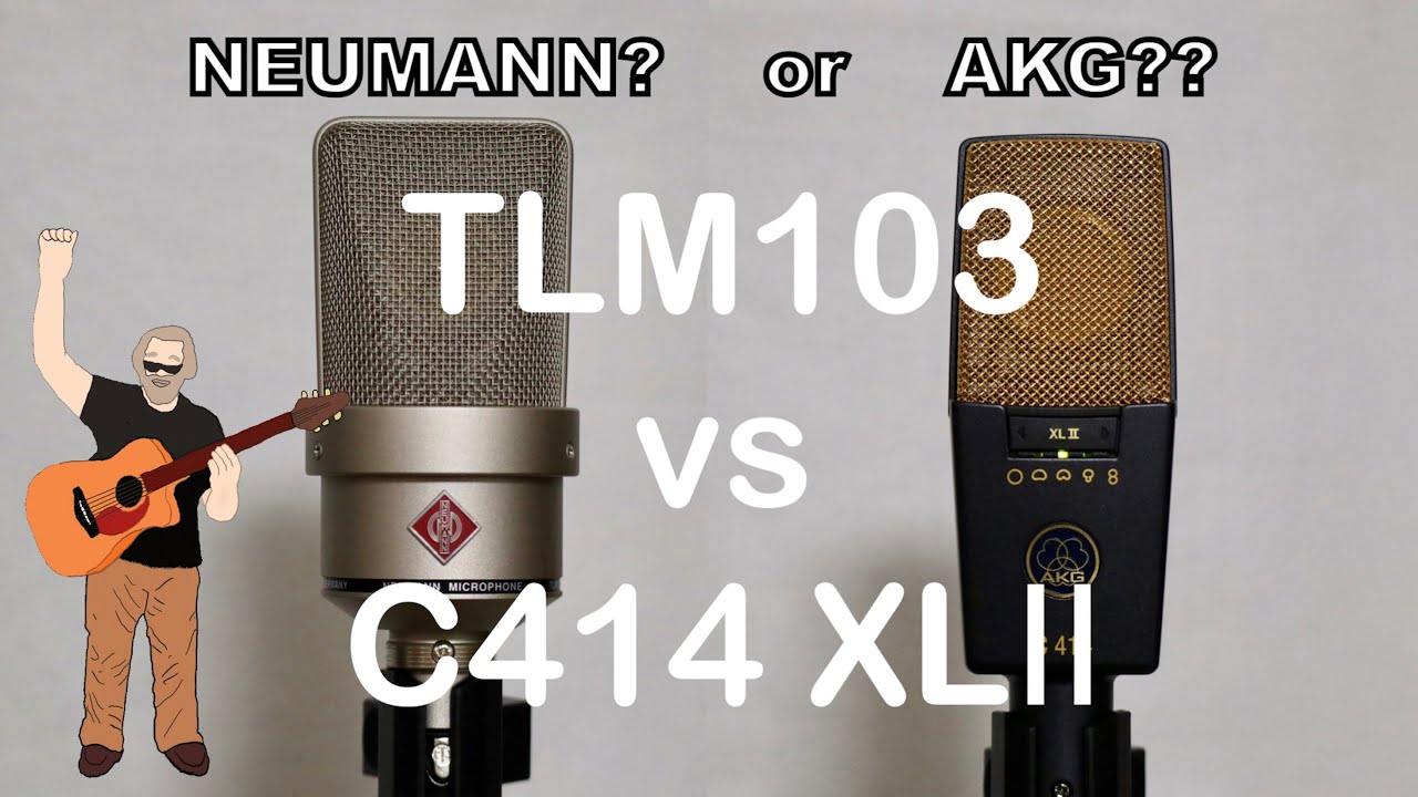 《TLM103 vs C414 XLⅡ》NEUMANNとAKGの人気2機種を比較　ACOUSTIC GUITAR