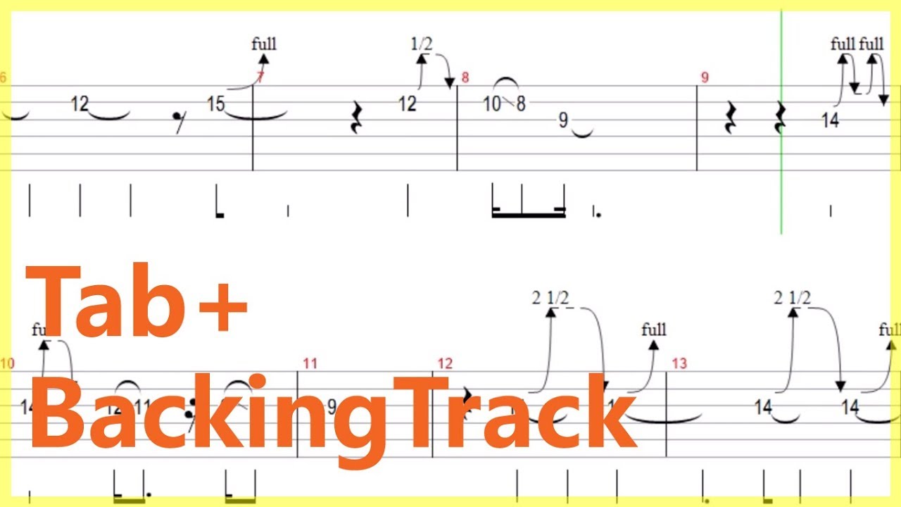 Pink Floyd - Cluster One Guitar Solo Tab+BackingTrack