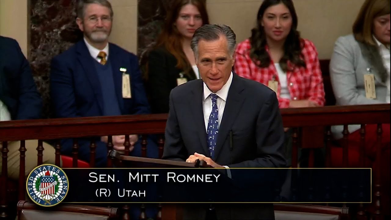 SPEECH: Sen. Mitt Romney gives farewell address to the Senate