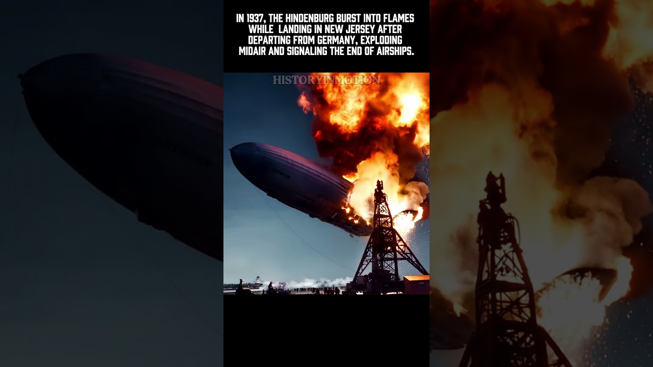 The Hindenburg Disaster &mdash; In Motion for the First Time (1937)