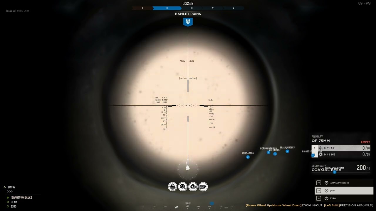 Hell Let Loose hit a panzer 4 706 m away
