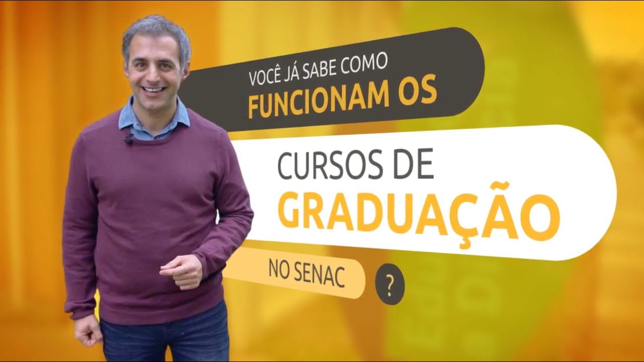 Saibam como funcionam os cursos de Gradua&ccedil;&atilde;o do Senac EAD