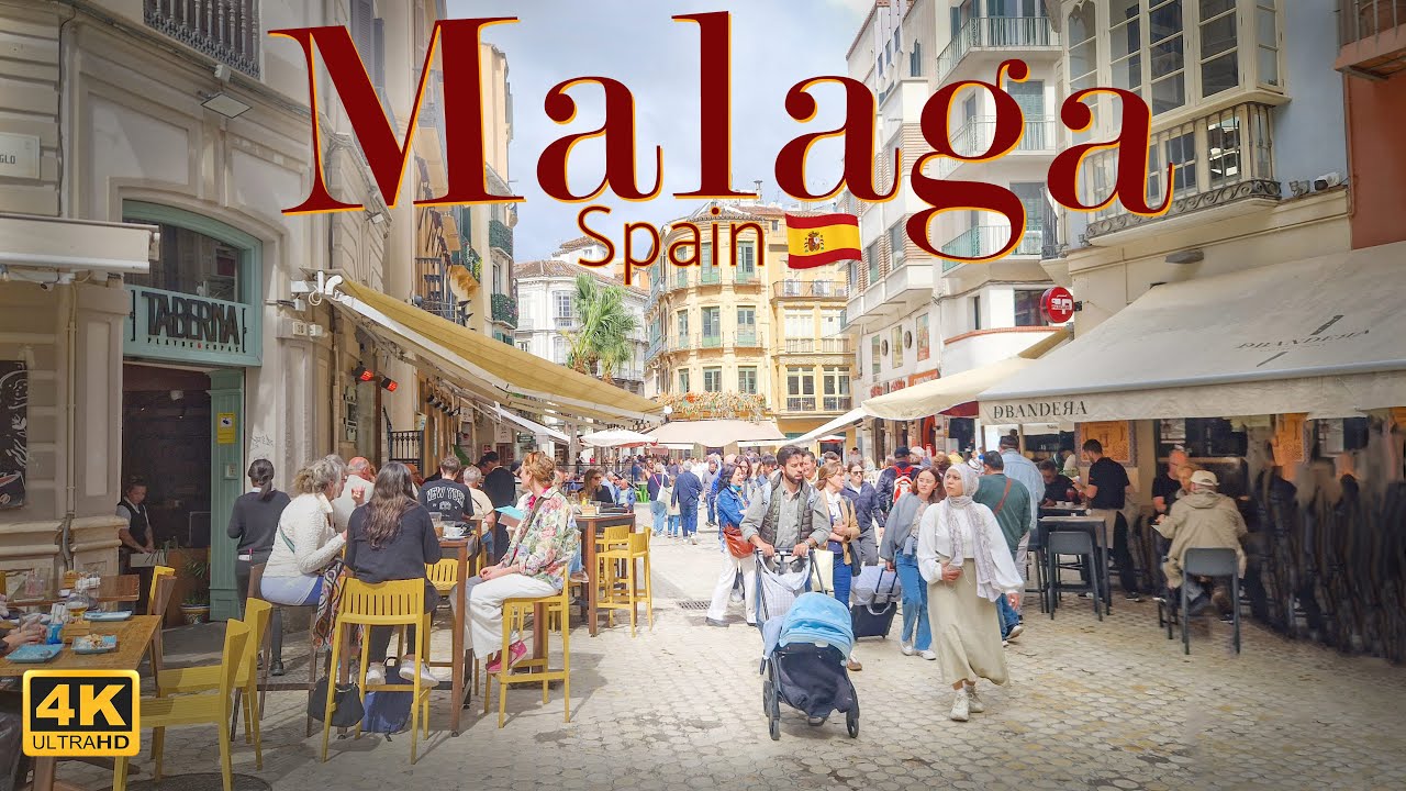 MALAGA, Spain | Easter morning | Walking tour 4K