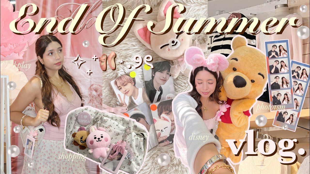 Дневники конца лета ˚🌼₊ бейсбольный матч, магия Диснея, K-Play + дни шопинга! 🫧