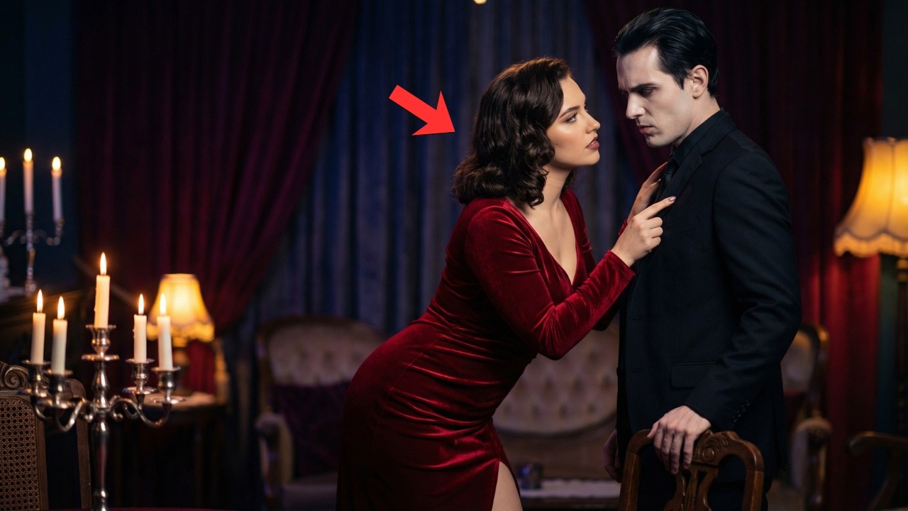 She Wore Red to Tease the Vampire King… He Sat Perfectly All Night and Then Did Something UnExpected