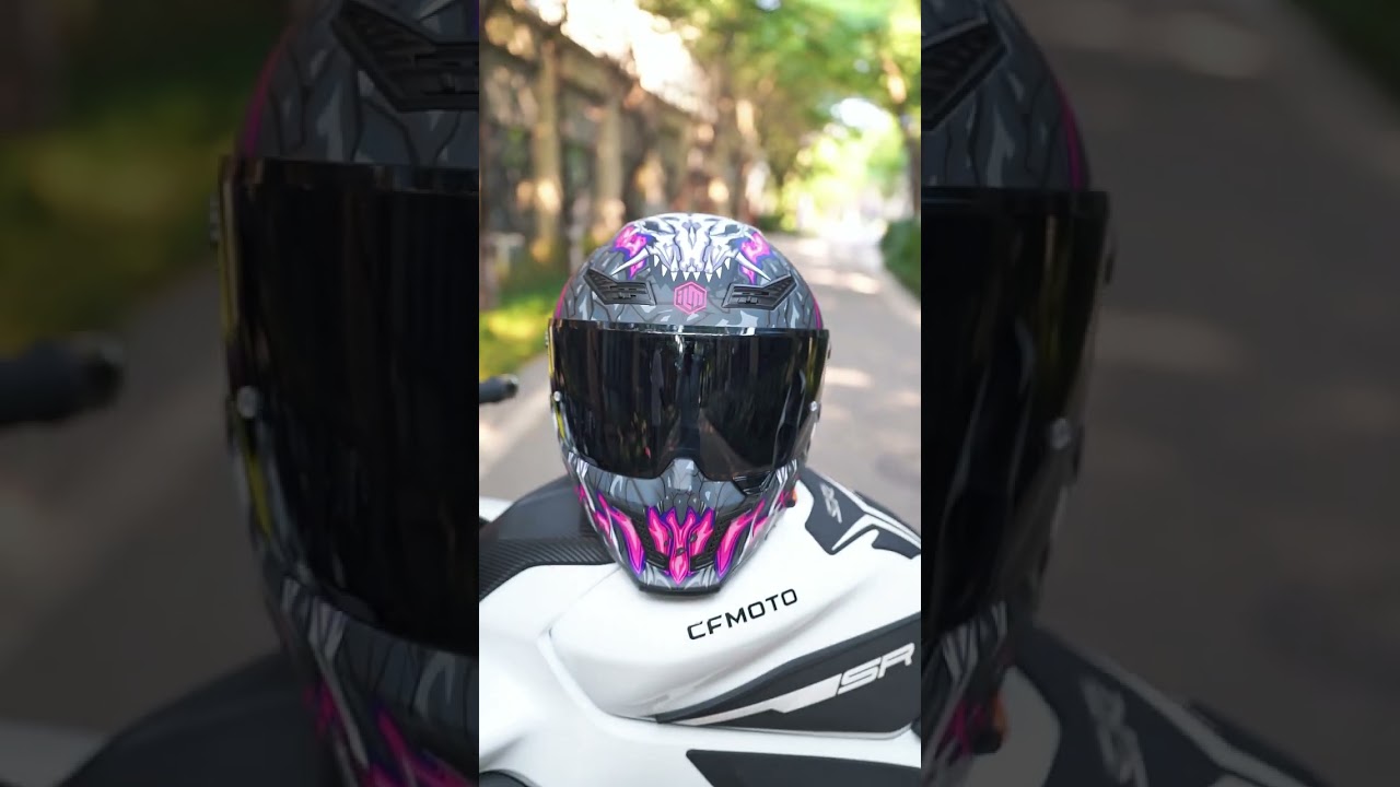 ILM Motorcycle Helmet MF509 Day1 purple &ndash; Vibrant Helmet for Eye-Catching Looks. Link in bio! | ILM