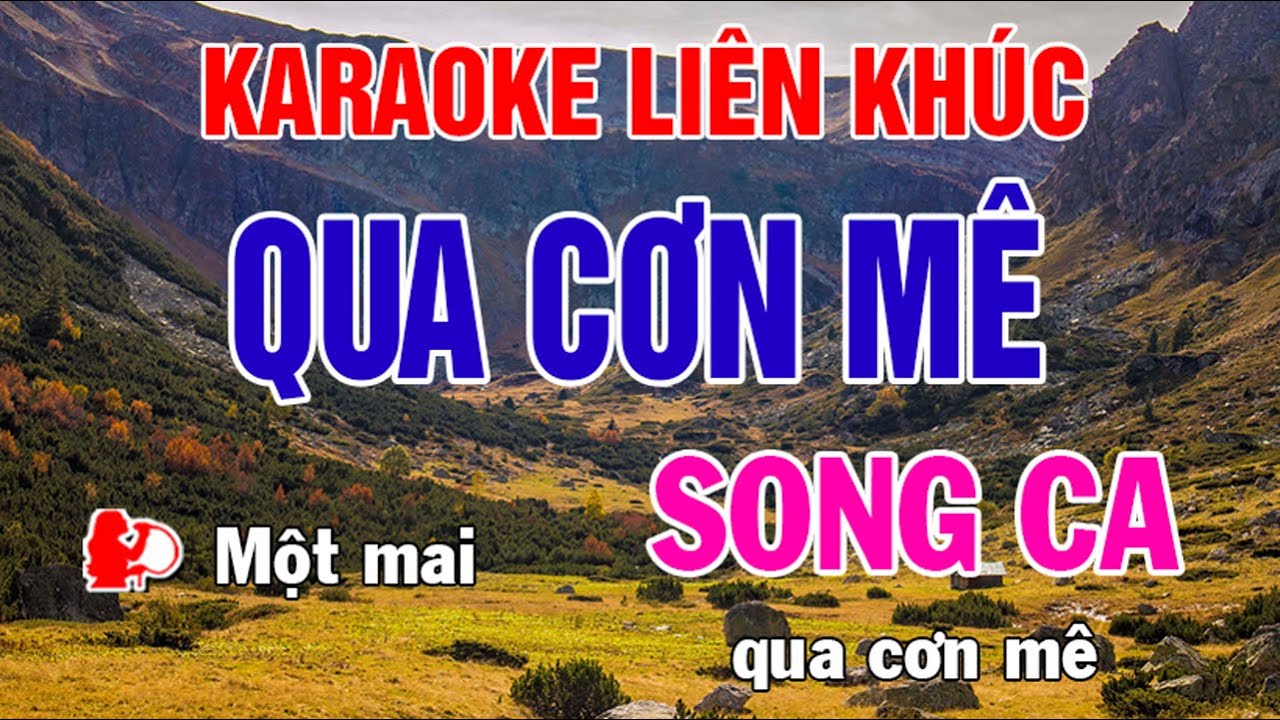 Karaoke Liên Khúc Trữ Tình - Song Ca Nhạc Sống - Qua Cơn Mê - Phối Mới Dễ Hát - Nhật Nguyễn