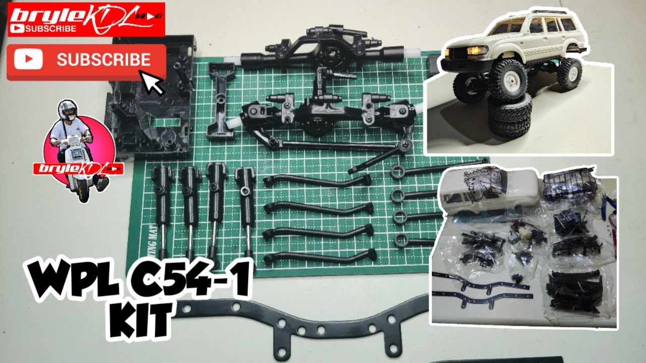WPL C54 -1 kit LC80 ASSEMBLING part 1 1/16 small scale RC Crawler (TAGALOG)