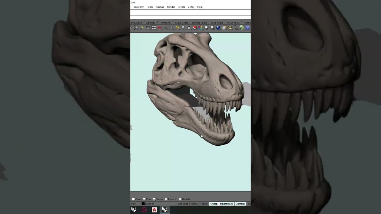 trex skull house