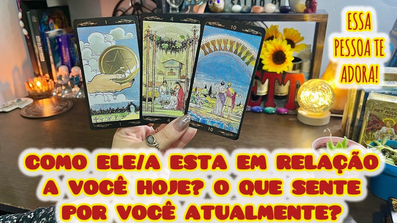 😍 COMO ELE/A ESTA EM RELAÇÃO A VOCÊ HOJE? O QUE SENTE POR VOCÊ? Tarot gratis/leitura de tarot amor