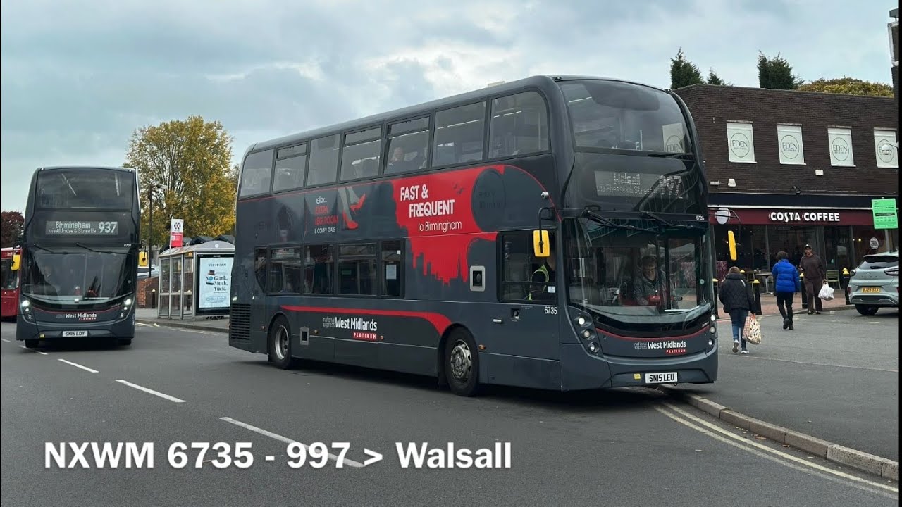 NXWM 6735 ADL Enviro400 MMC SN15LEU - High Revs! 