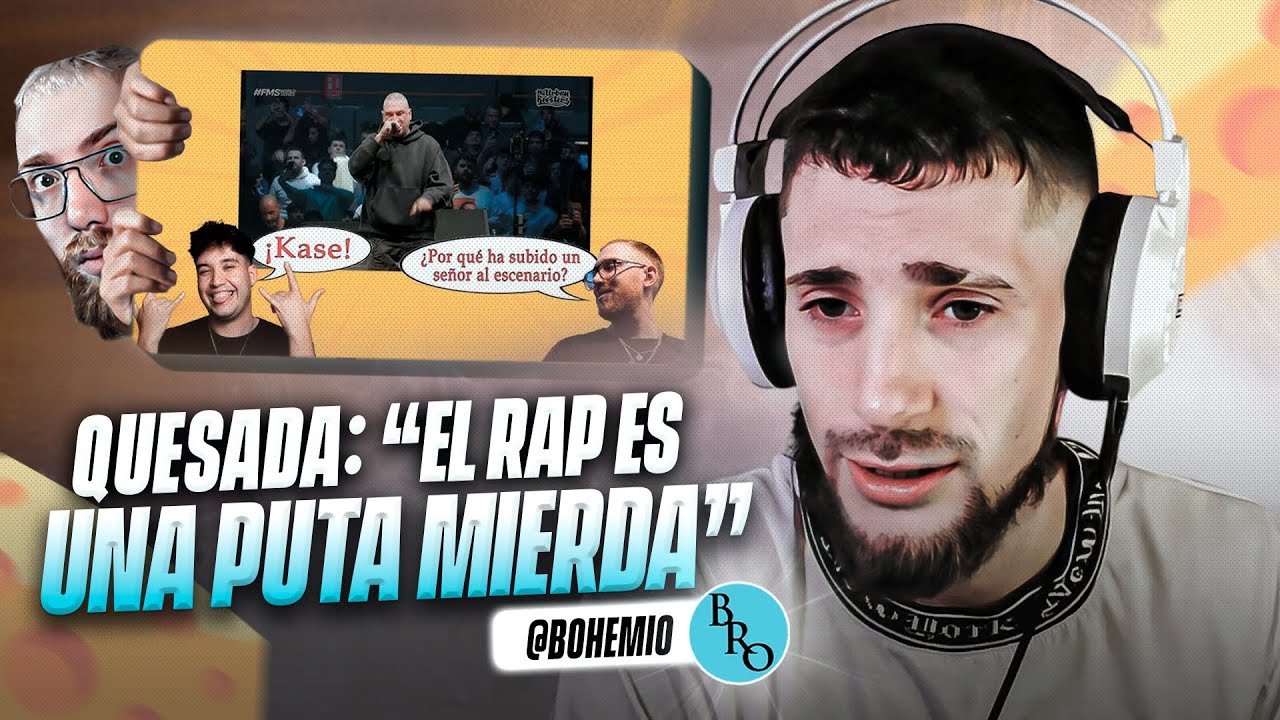 QUESADA DICE QUE EL RAP ES UNA PUT@ MI3RDA - Reaccion a''Kapo preocupado por el rap en España''