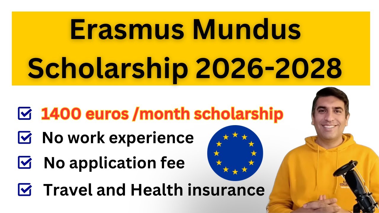 Как подать заявку и выиграть стипендию Erasmus Mundus 2026 | Полная оплата обучения + стипендия