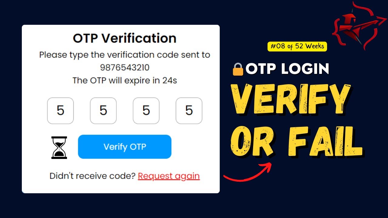 Создайте систему проверки одноразовых паролей (OTP) на JavaScript (логика безопасного входа в сис...