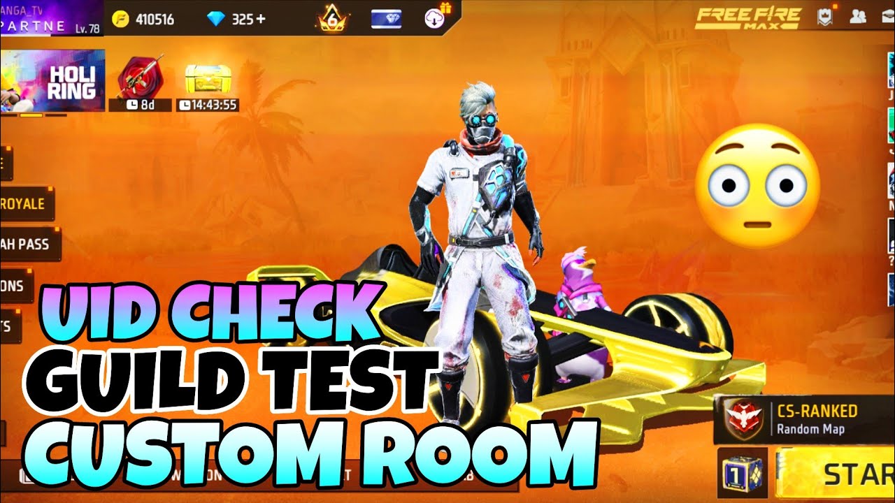 FREE FIRE LIVE UID CHECK, GUILD TEST AND CUSTOM ROOM MAKING FOR SUBSCRIBERS #freefire #live #shorts