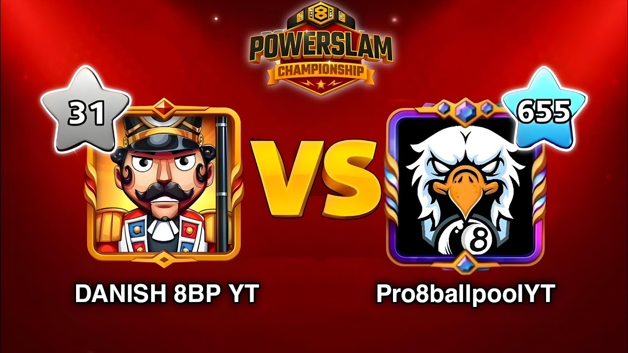 8 ball pool - I beat Pro8ballpool In Powerslam Championship 😎| Rank # 12 | 94K points|DANISH 8BP YT