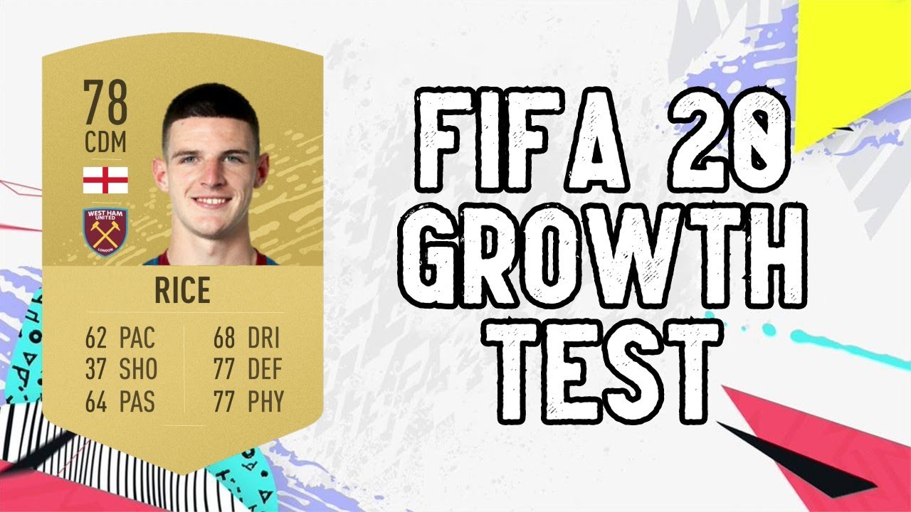 Declan Rice Dynamic Potential Test!! FIFA 20