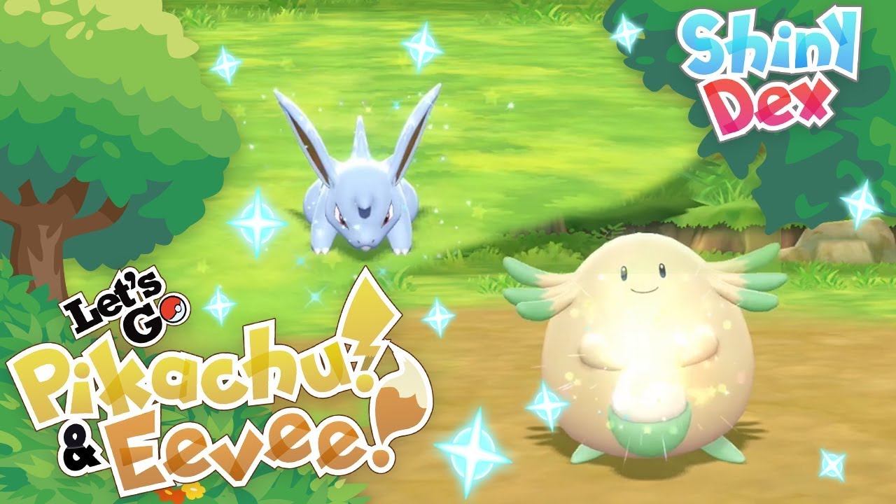 2 SHINIES! SHINY CHANSEY and SHINY NIDORAN in POKEMON LETS GO PIKACHU AND EEVEE!