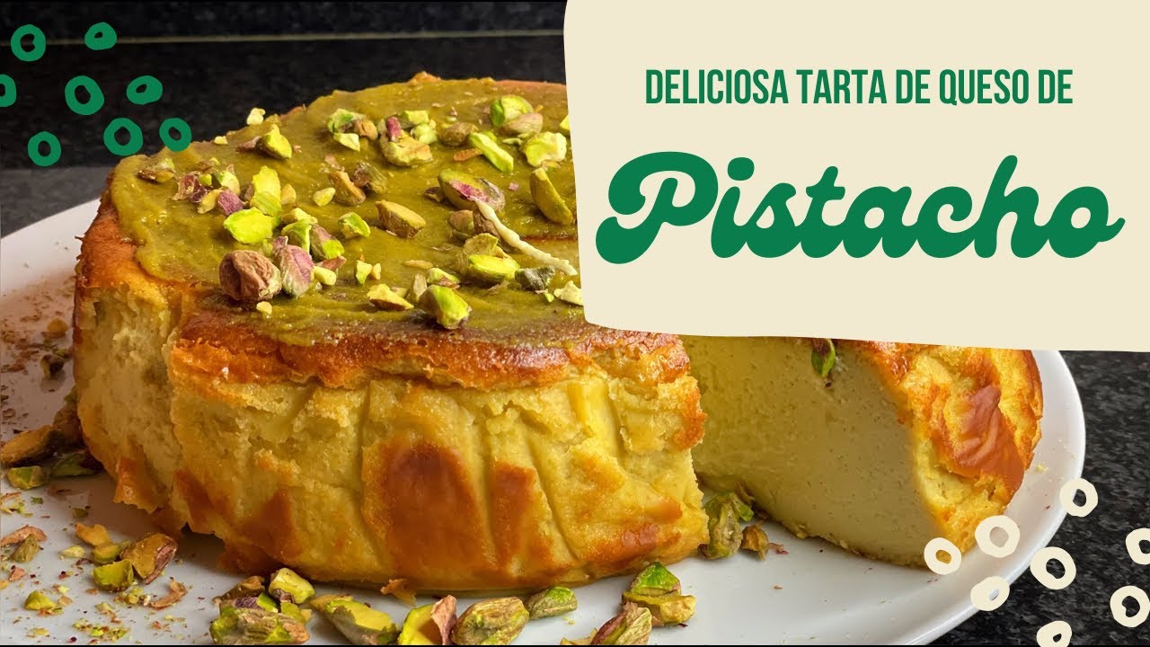 🌟 ¡La MEJOR Tarta de Queso de Pistacho! 🧀💚 Receta FÁCIL y DELICIOSA 🍰✨