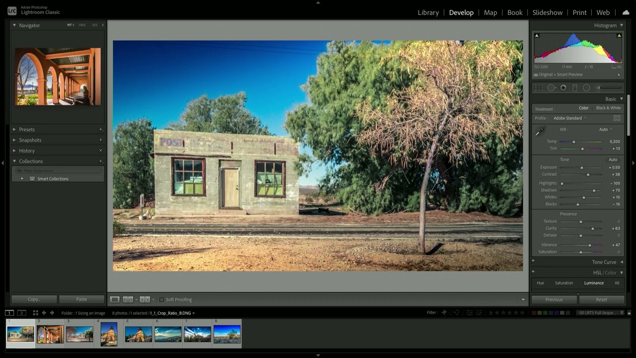 Как обрезать и изменить размер изображений в Lightroom | Идеальные пропорции для печати и веба