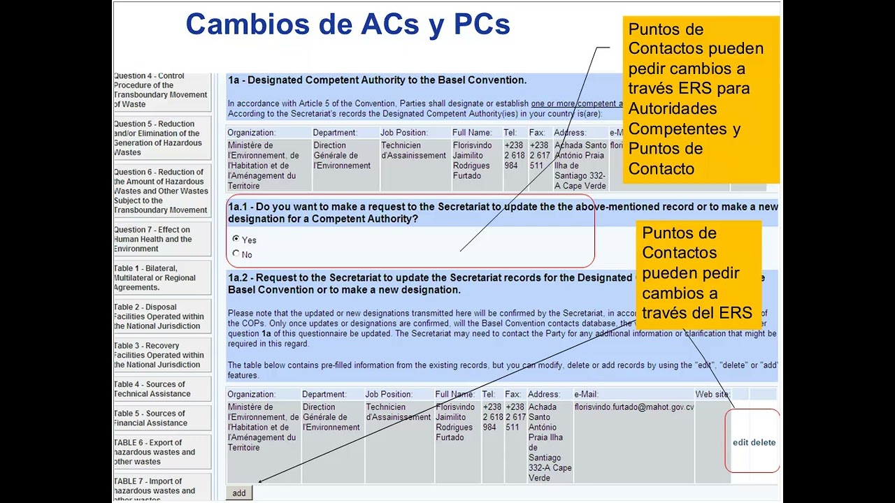 Webinar Electronic Reporting System of the BC Spanish