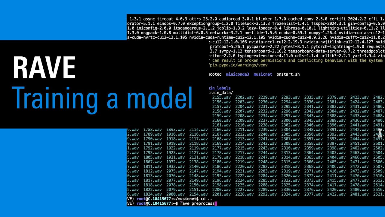 IRCAM Tutorials / RAVE - Training a model