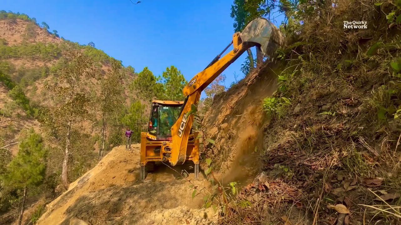 New JCB Backhoe Building a Mountain Road on a Low Budget! JCB Backhoe | Heavy Equipment Experts