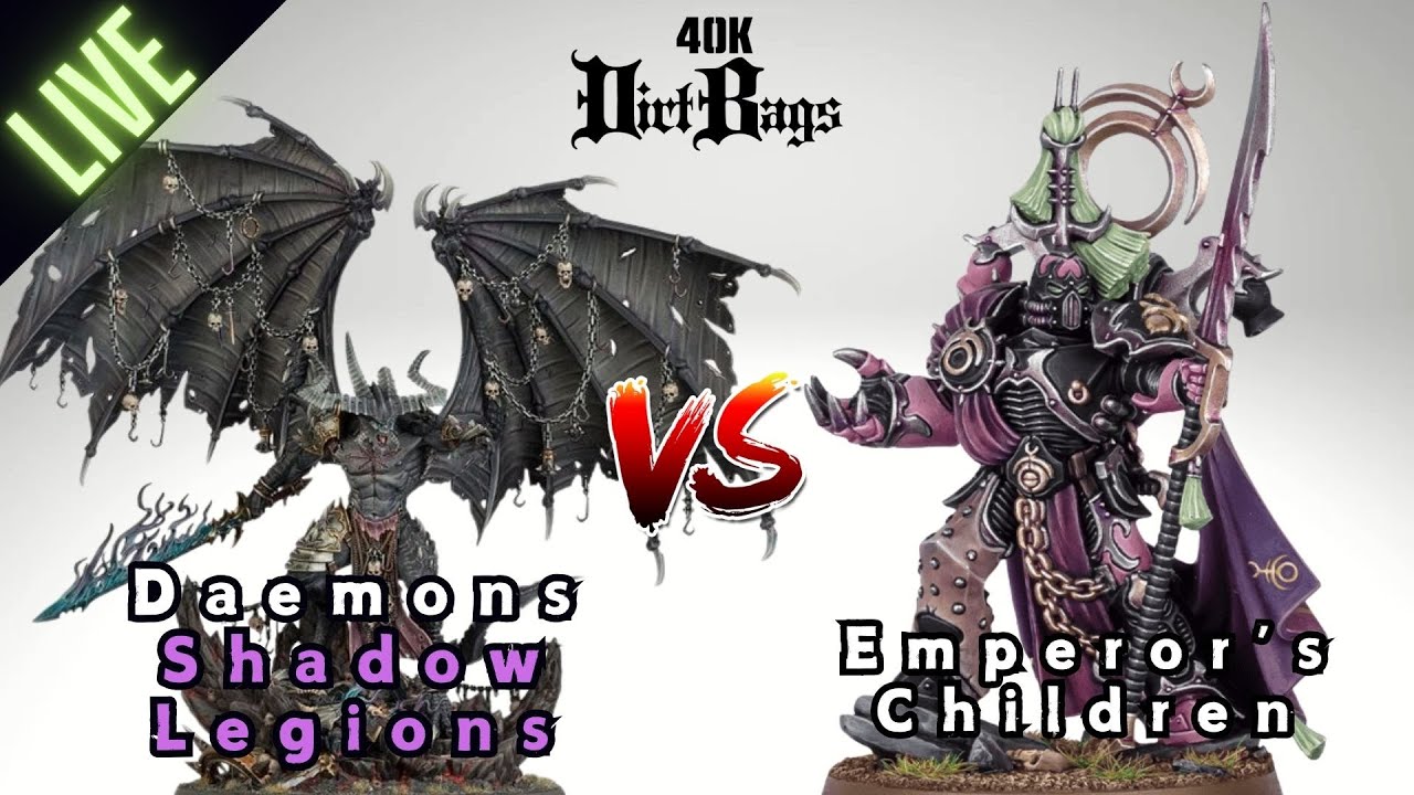 Chaos Daemons Shadow Legions vs Emperor's Children Live Stream! | Warhammer 40k Battle Report