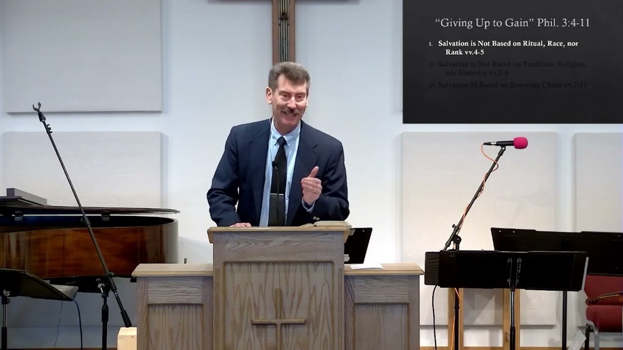 Giving Up to Gain - Phil 3:4-11 - Pastor Chris Arch