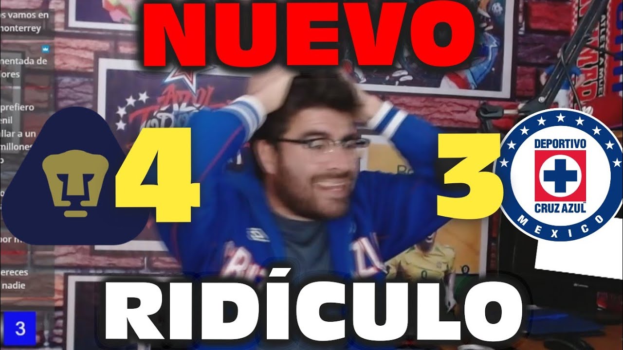 ¡INCREÍBLE NUEVO RIDÍCULO EN CU! 🤬 Mi REACCIÓN EN DIRECTO al Pumas 4-3 Cruz Azul ¡EXPLOTO! 🤯
