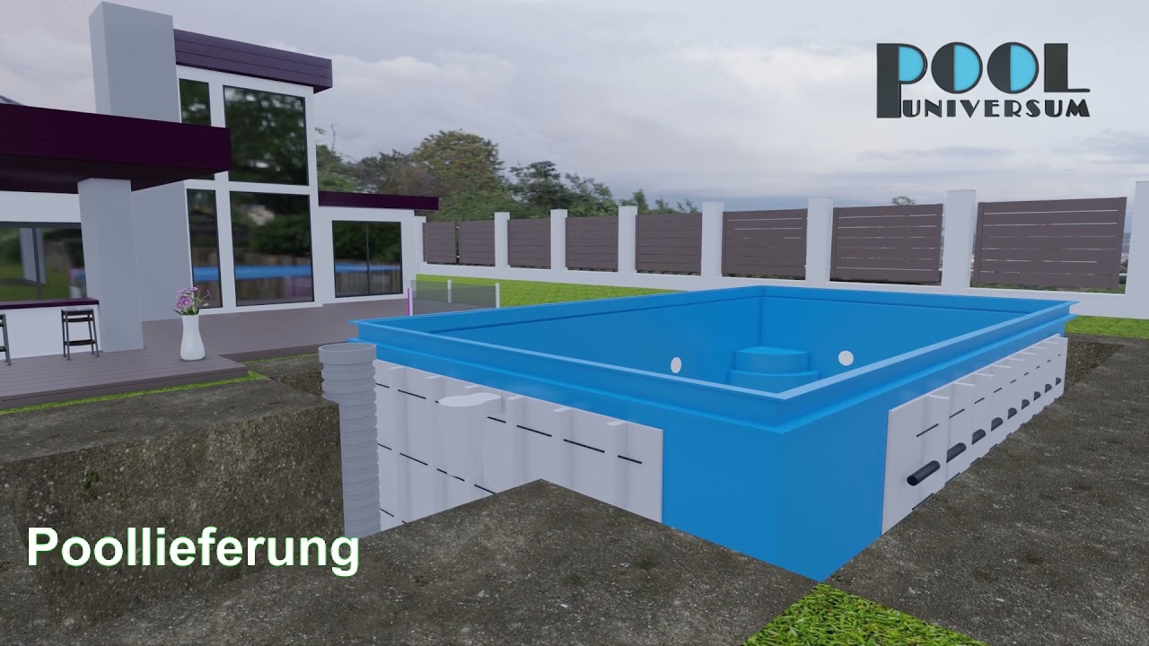 Polypropylen Pool Installation Pool-Universum
