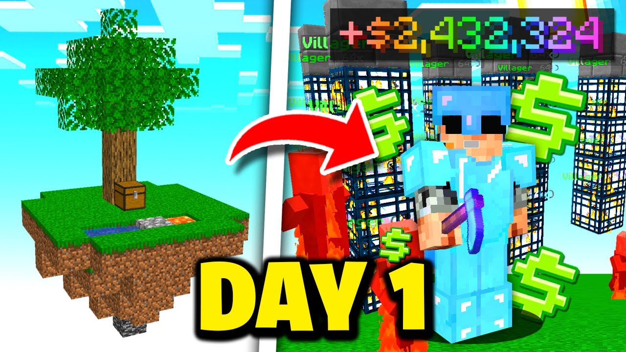 The BEST way to START a NEW MAP! | Minecraft SKYBLOCK SERVER #1