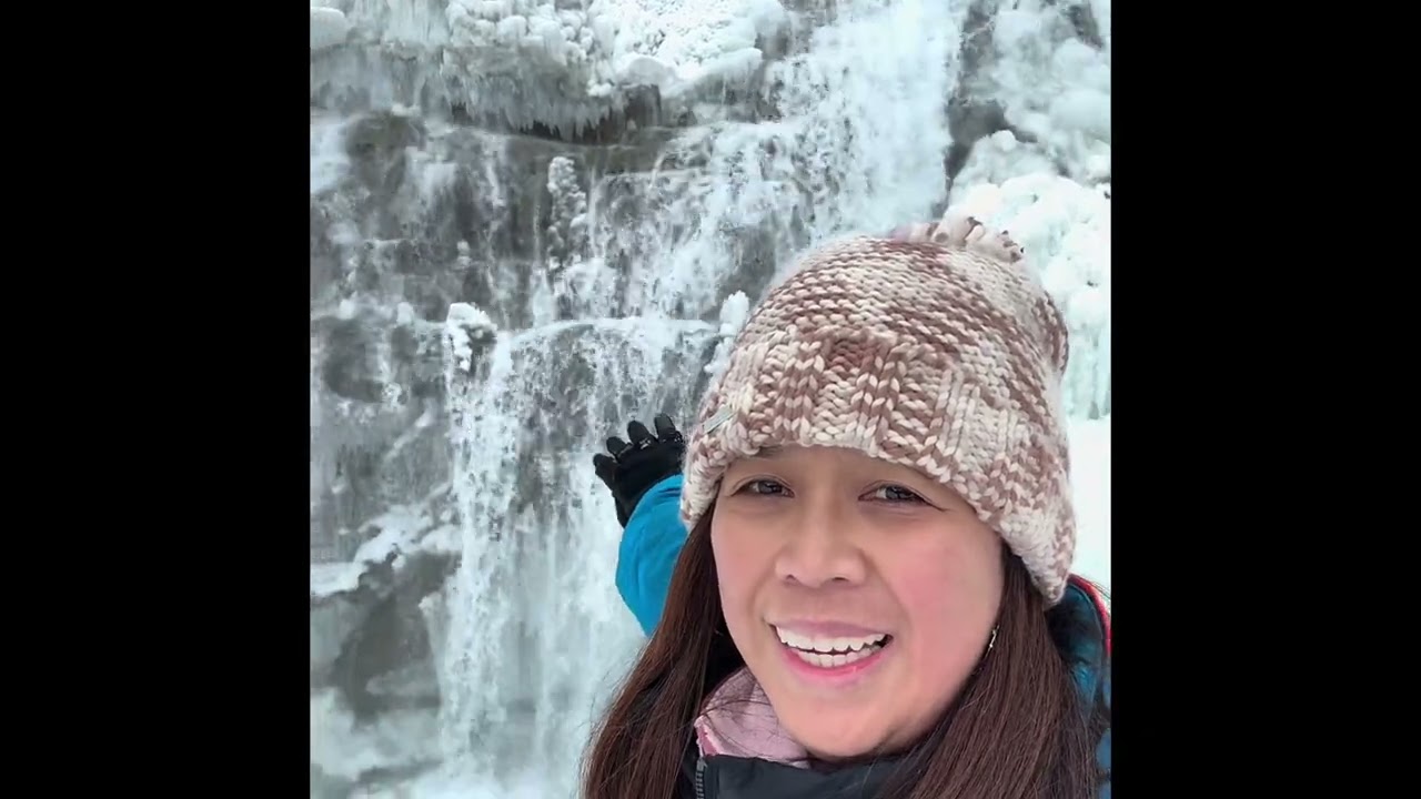 1st Winter hike at Wapta falls Hoho National Park.